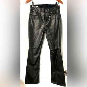 Gap baby boot faux leather black pants